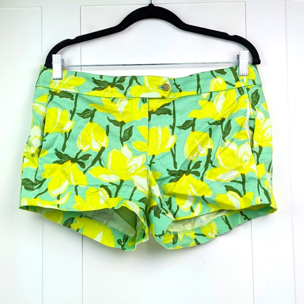 J. Crew Factory Shorts Sz. 8 Daffodil Floral Print